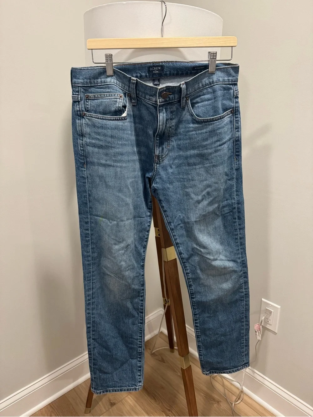 J. Crew Men's Medium Blue Relaxed Straight Jeans
